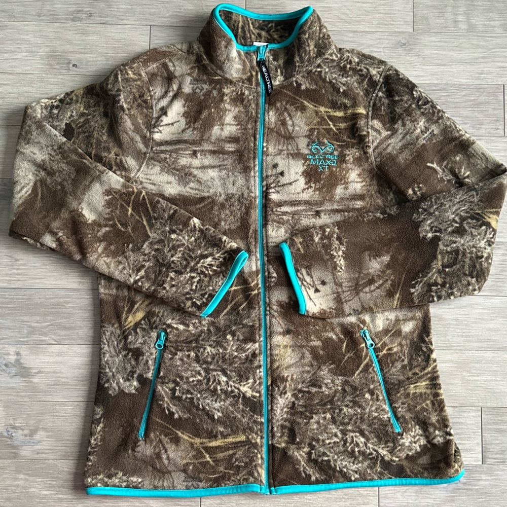 Realtree Hunting Camouflage fleece Jacket Large‎